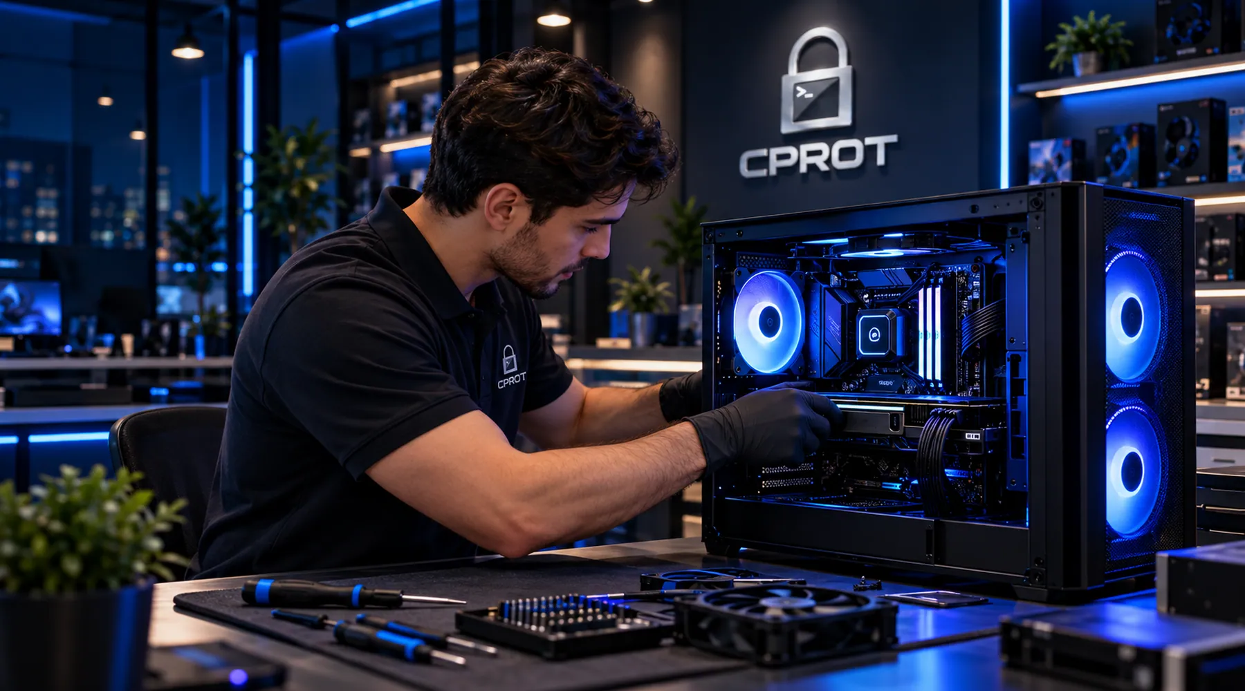 Servicio de mantenimiento profesional de computadoras